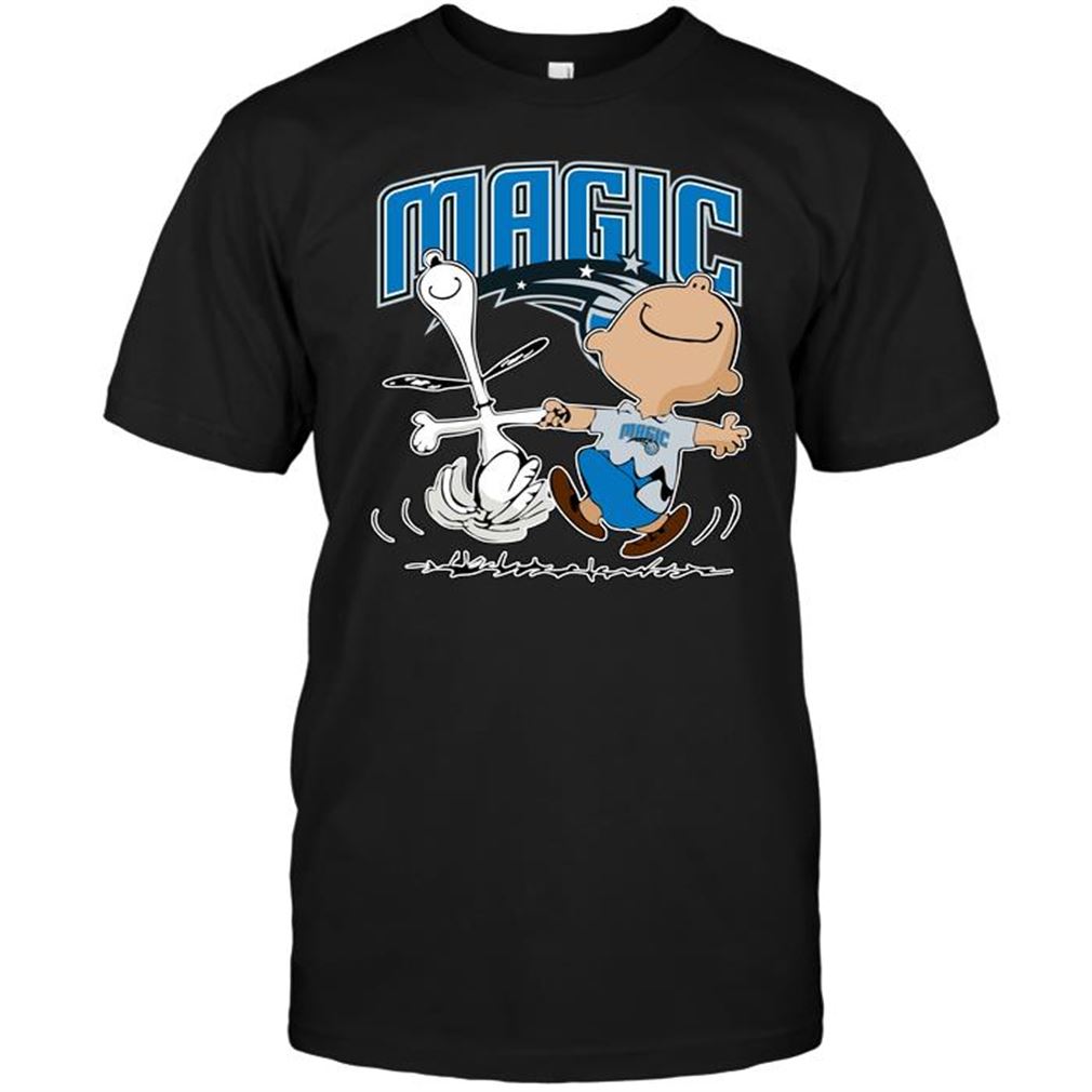 Nba Orlando Magic Charlie Brown Snoopy Orlando Magic T-shirt Hoodie Tank Top Size Up To 5xl