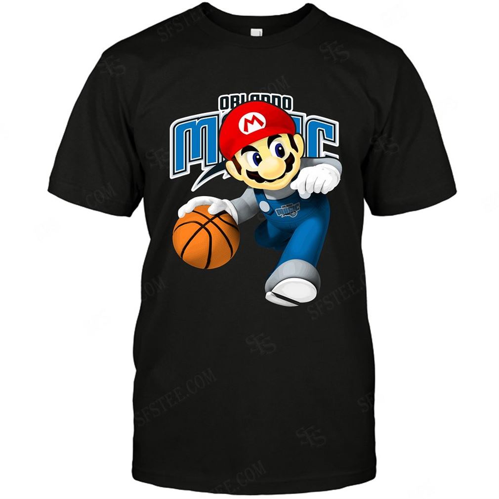 Nba Orlando Magic Mario Nintendo T-shirt Hoodie Tank Top Size Up To 5xl