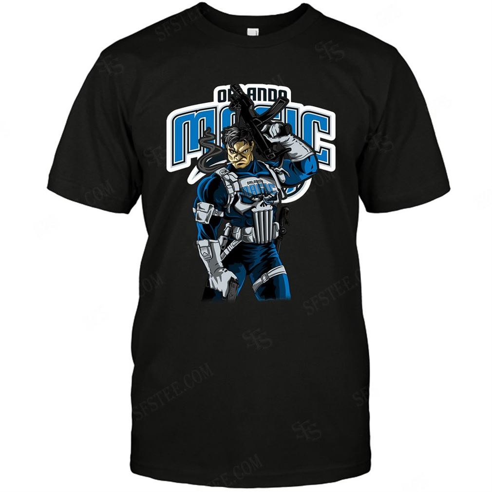 Nba Orlando Magic Punisher Dc Marvel Jersey Superhero Avenger Shirts Hoodie Tank Top Size Up To 5xl