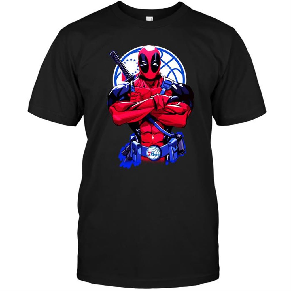 Nba Philadelphia 76ers Giants Deadpool Philadelphia 76ers Tshirt Hoodie Tank Top Size Up To 5xl