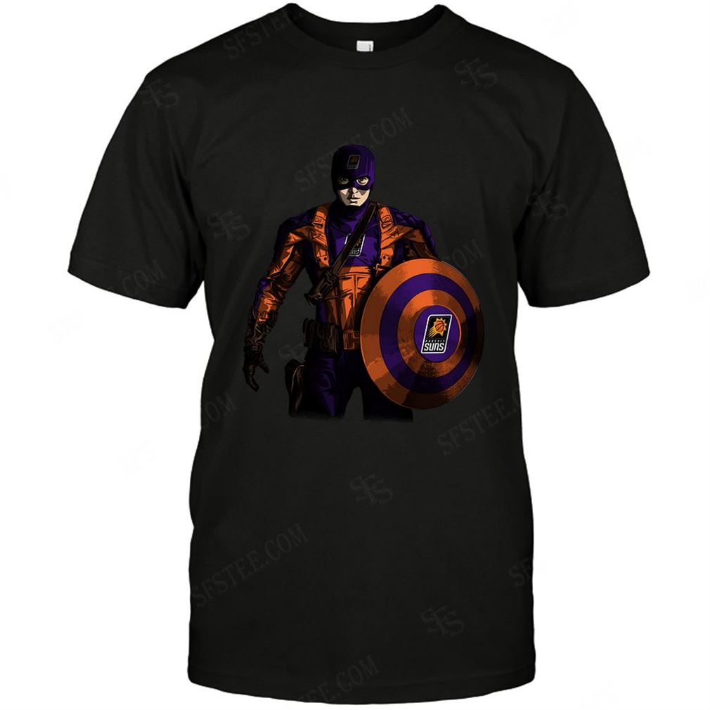 Nba Phoenix Suns Captain Dc Marvel Jersey Superhero Avenger Tee Hoodie V-neck Size Up To 5xl