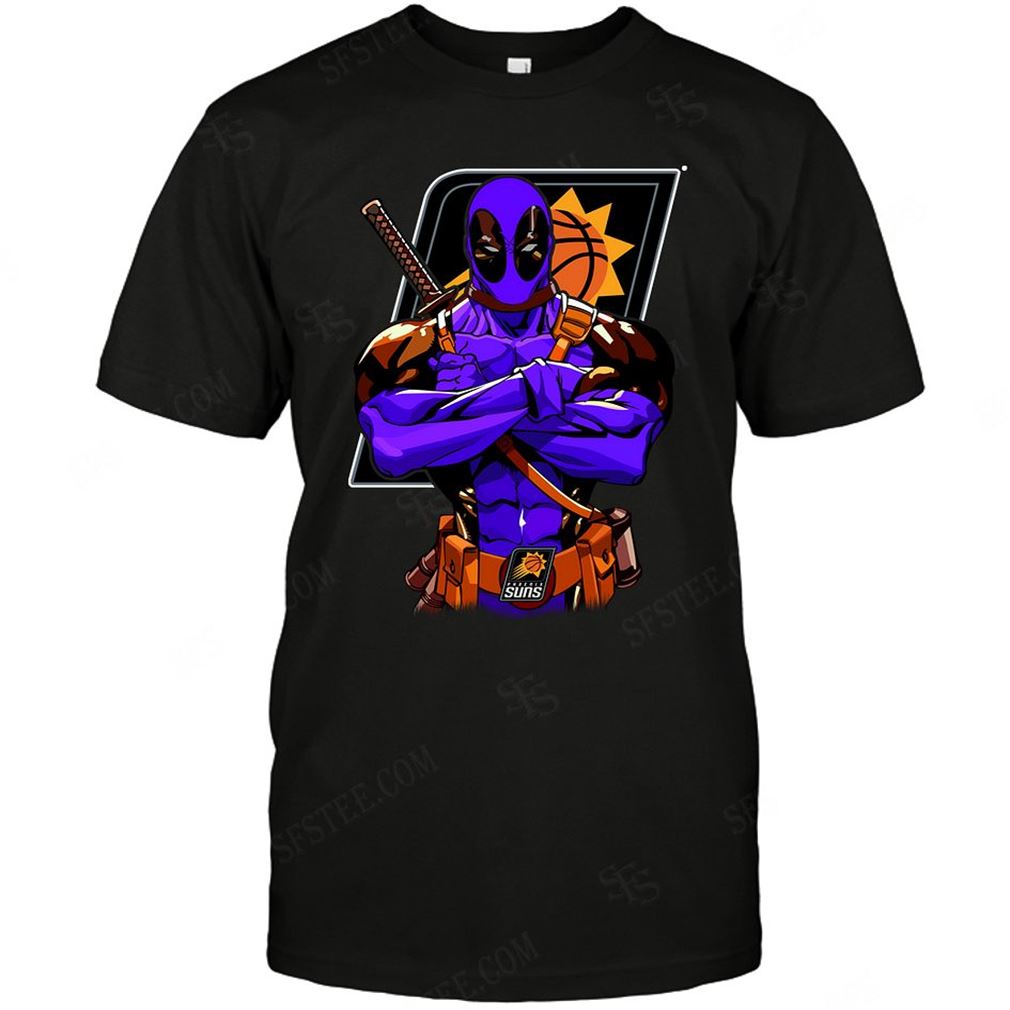 Nba Phoenix Suns Deadpool Dc Marvel Jersey Superhero Avenger T-shirt Hoodie V-neck Size Up To 5xl