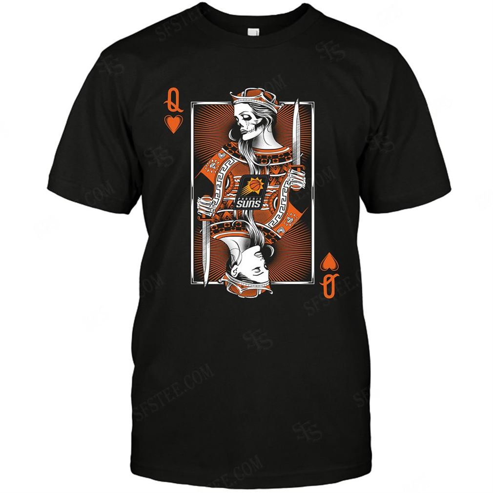 Nba Phoenix Suns Queen Card Poker T-shirt Hoodie V-neck Size Up To 5xl