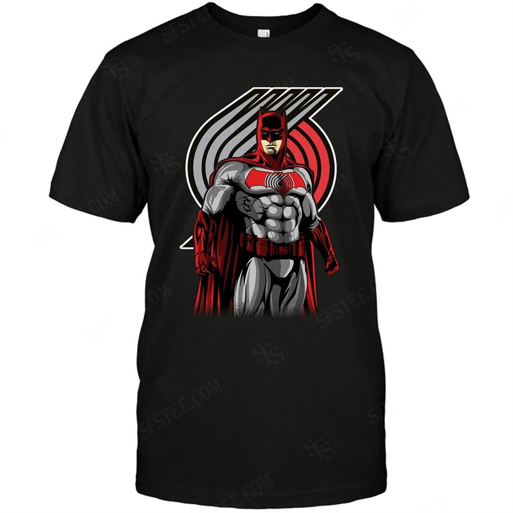 Nba Portland Trail Blazers Batman Dc Marvel Jersey Superhero Avenger T-shirts Hoodie Tank Top Size Up To 5xl