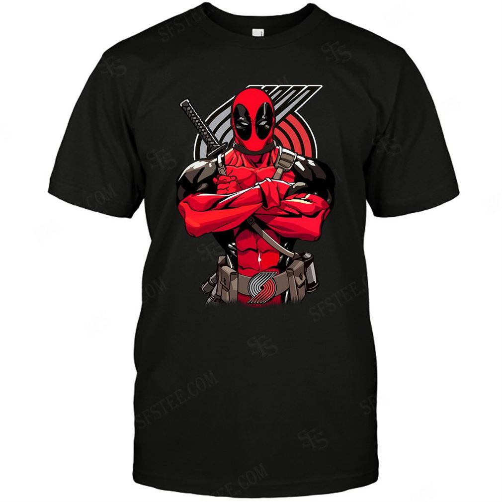 Nba Portland Trail Blazers Deadpool Dc Marvel Jersey Superhero Avenger T-shirt Hoodie Tank Top Size Up To 5xl