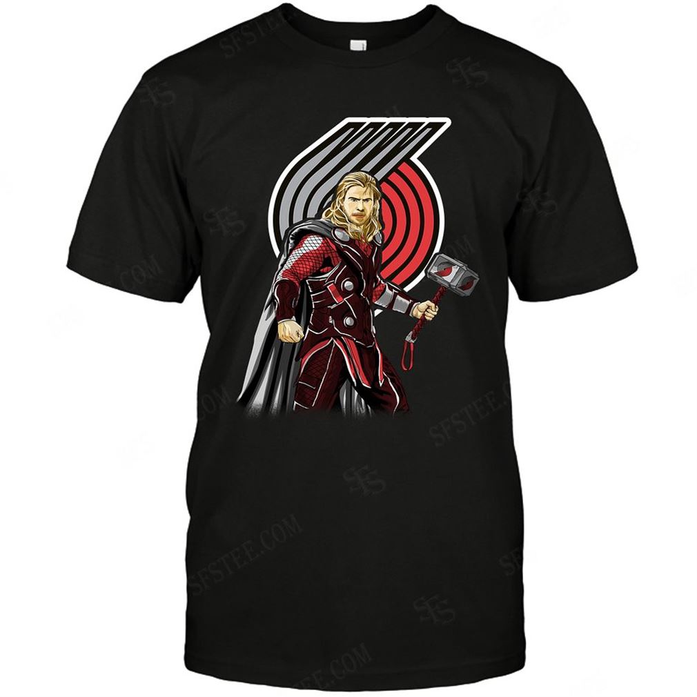 Nba Portland Trail Blazers Thor Dc Marvel Jersey Superhero Avenger T-shirt Hoodie Tank Top Size Up To 5xl