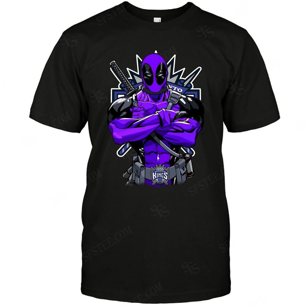 Nba Sacramento Kings Deadpool Dc Marvel Jersey Superhero Avenger Tshirt Hoodie V-neck Size Up To 5xl