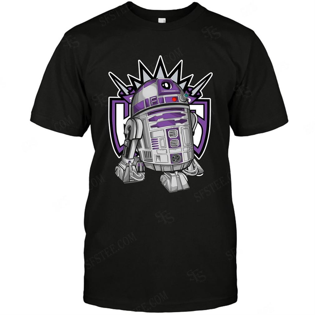 Nba Sacramento Kings R2d2 Star Wars Tshirt Hoodie V-neck Size Up To 5xl