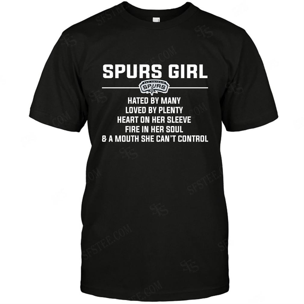 Nba San Antonio Spurs Girl Hated By Many Loved By Plenty Tshirt Hoodie Tank Top Size Up To 5xl