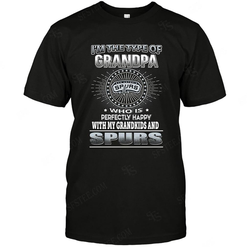 Nba San Antonio Spurs Grandpa Loves Grandkids Tshirt Hoodie Tank Top Size Up To 5xl