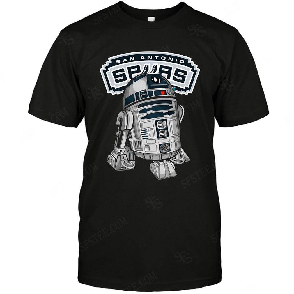 Nba San Antonio Spurs R2d2 Star Wars Tshirt Hoodie Tank Top Size Up To 5xl