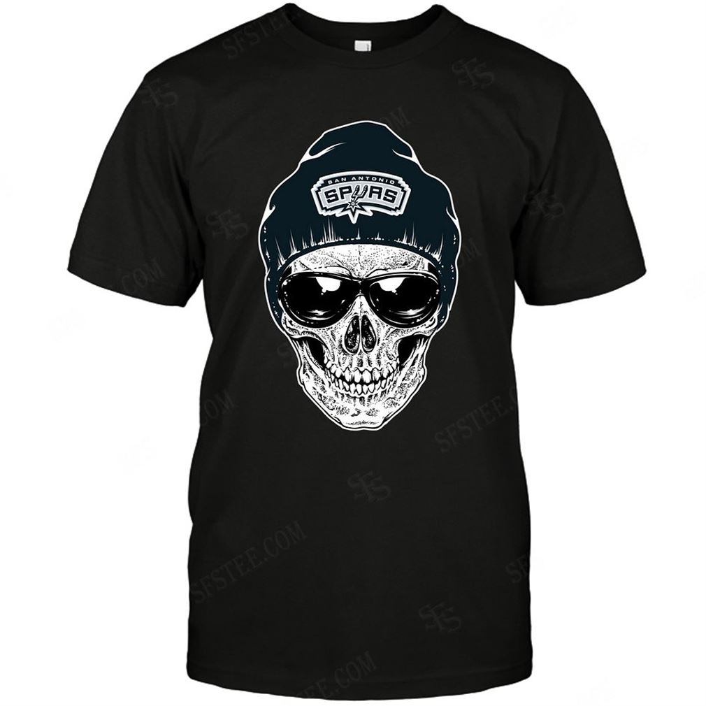 Nba San Antonio Spurs Skull Rock With Beanie T-shirt Hoodie Tank Top Size Up To 5xl