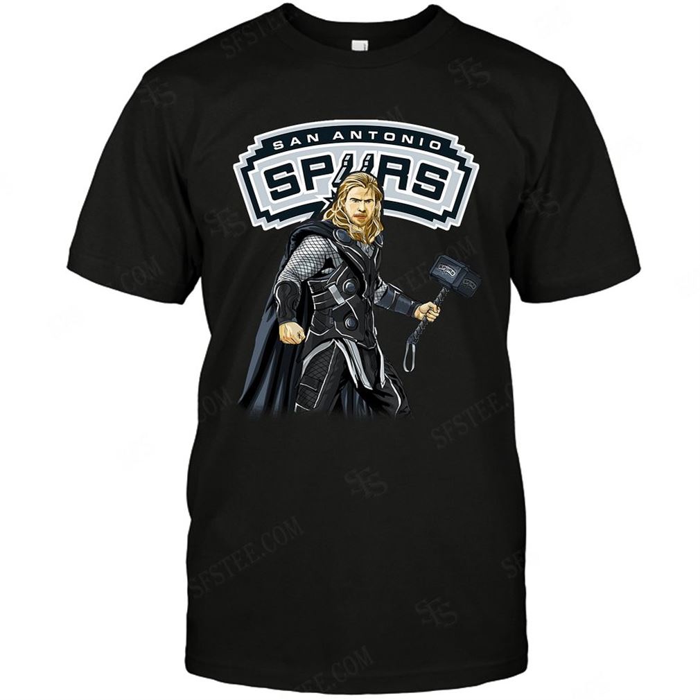 Nba San Antonio Spurs Thor Dc Marvel Jersey Superhero Avenger T-shirts Hoodie Tank Top Size Up To 5xl