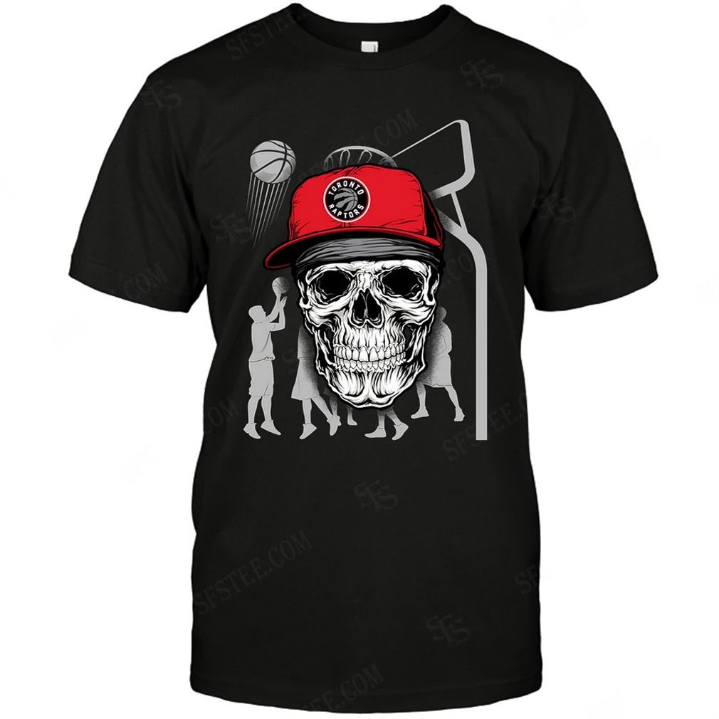 Nba Toronto Raptors Skull Rock With Hat Tshirt Hoodie Tank Top Size Up To 5xl