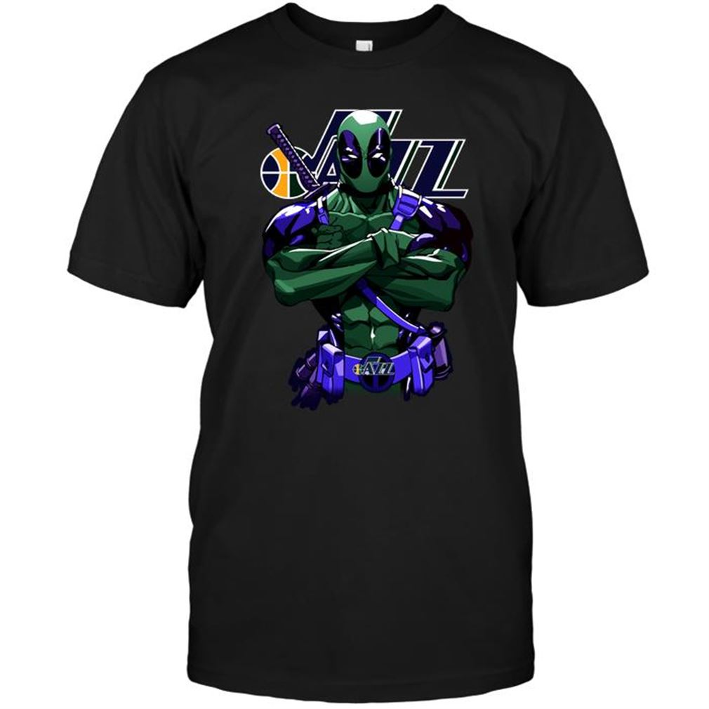 Nba Utah Jazz Giants Deadpool Utah Jazz Tshirt Hoodie V-neck Size Up To 5xl