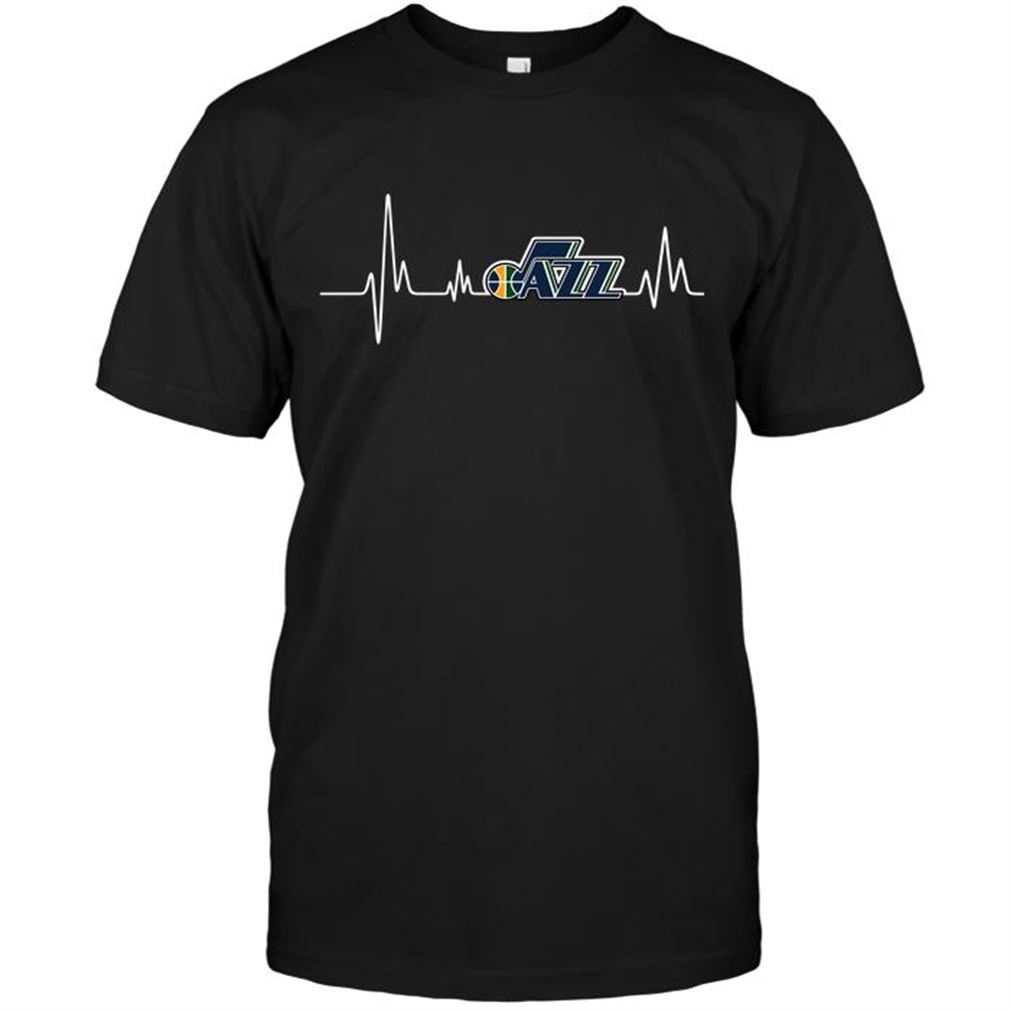 Nba Utah Jazz Heartbeat-shirts Hoodie V-neck Size Up To 5xl