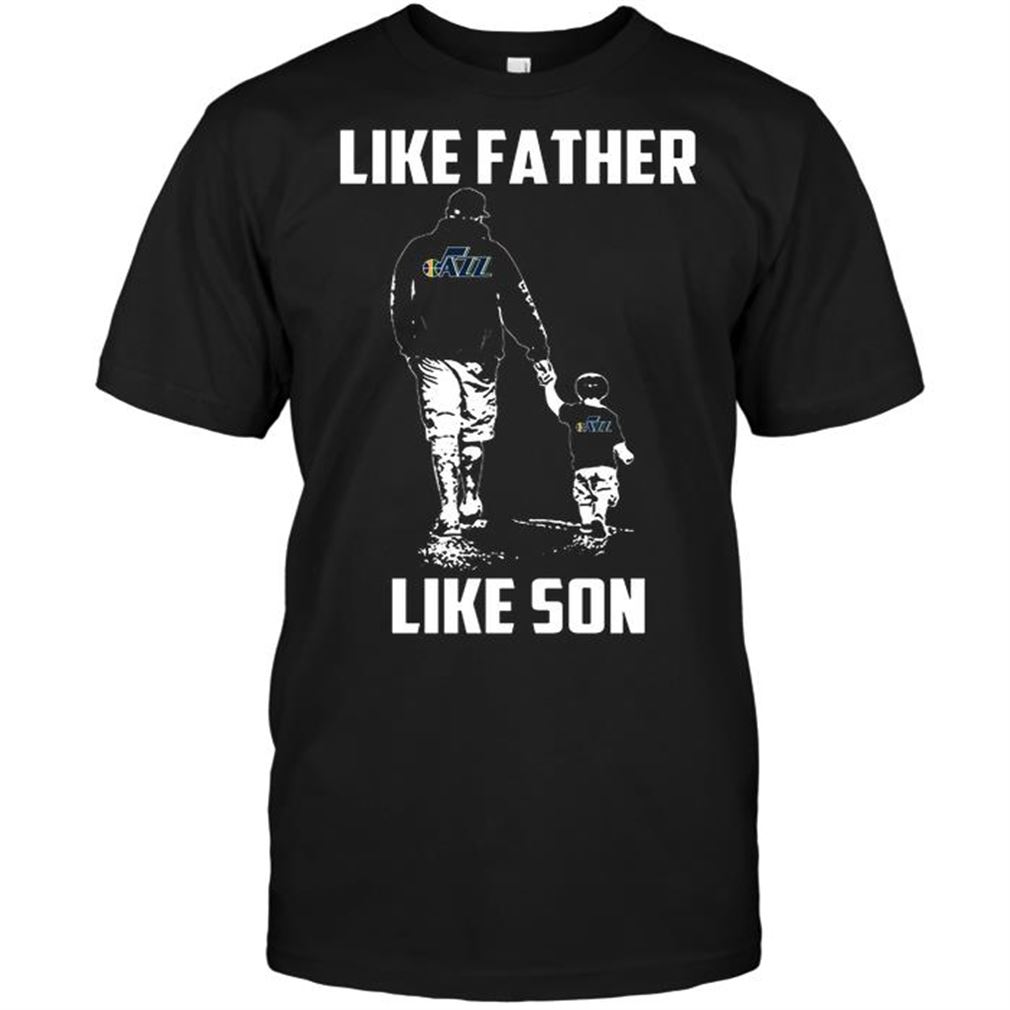 Nba Utah Jazz Like Father Like Son Tshirt Hoodie V-neck Size Up To 5xl