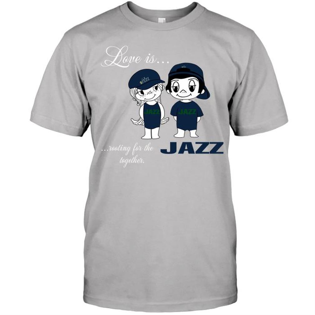 Nba Utah Jazz Love Is Rooting For The Jazz Together T-shirt Hoodie V-neck Size Up To 5xl