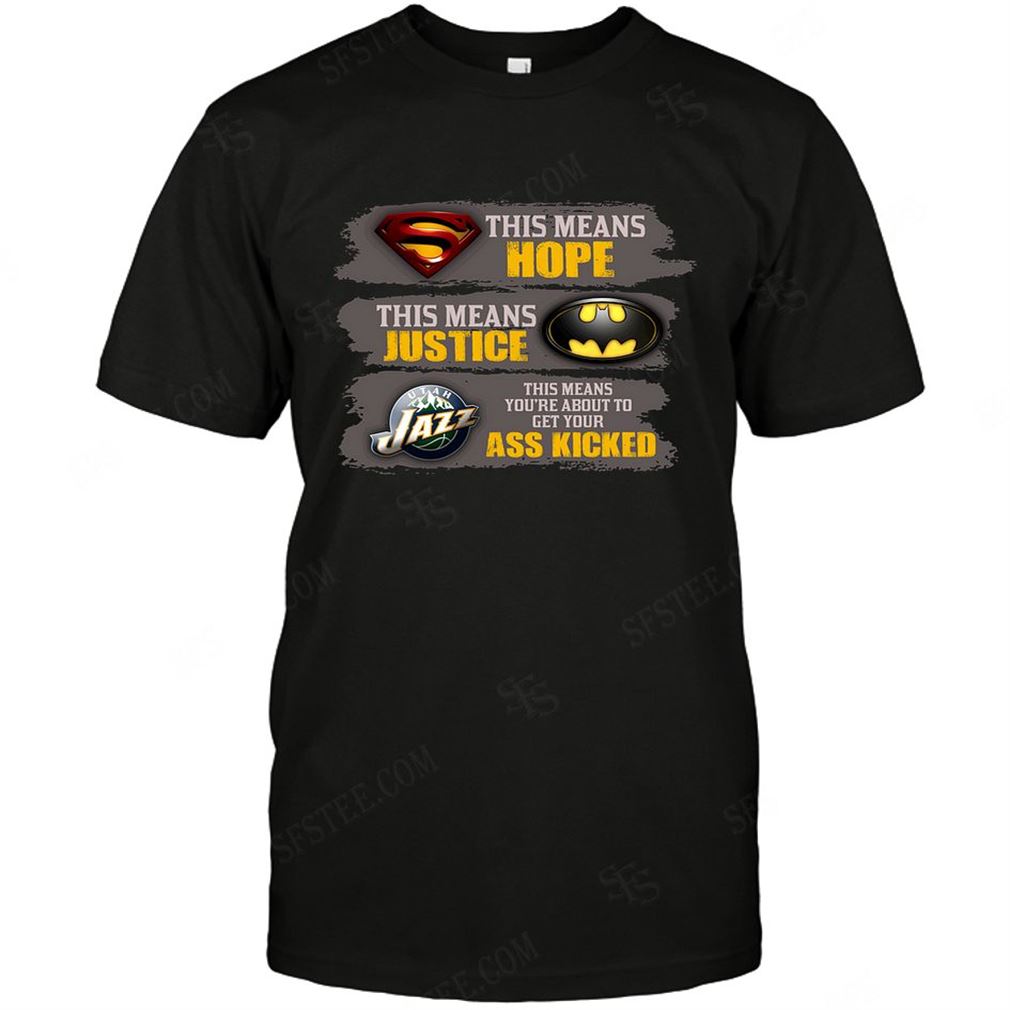 Nba Utah Jazz This Mean Marvel Superhero Batman T-shirts Hoodie V-neck Size Up To 5xl