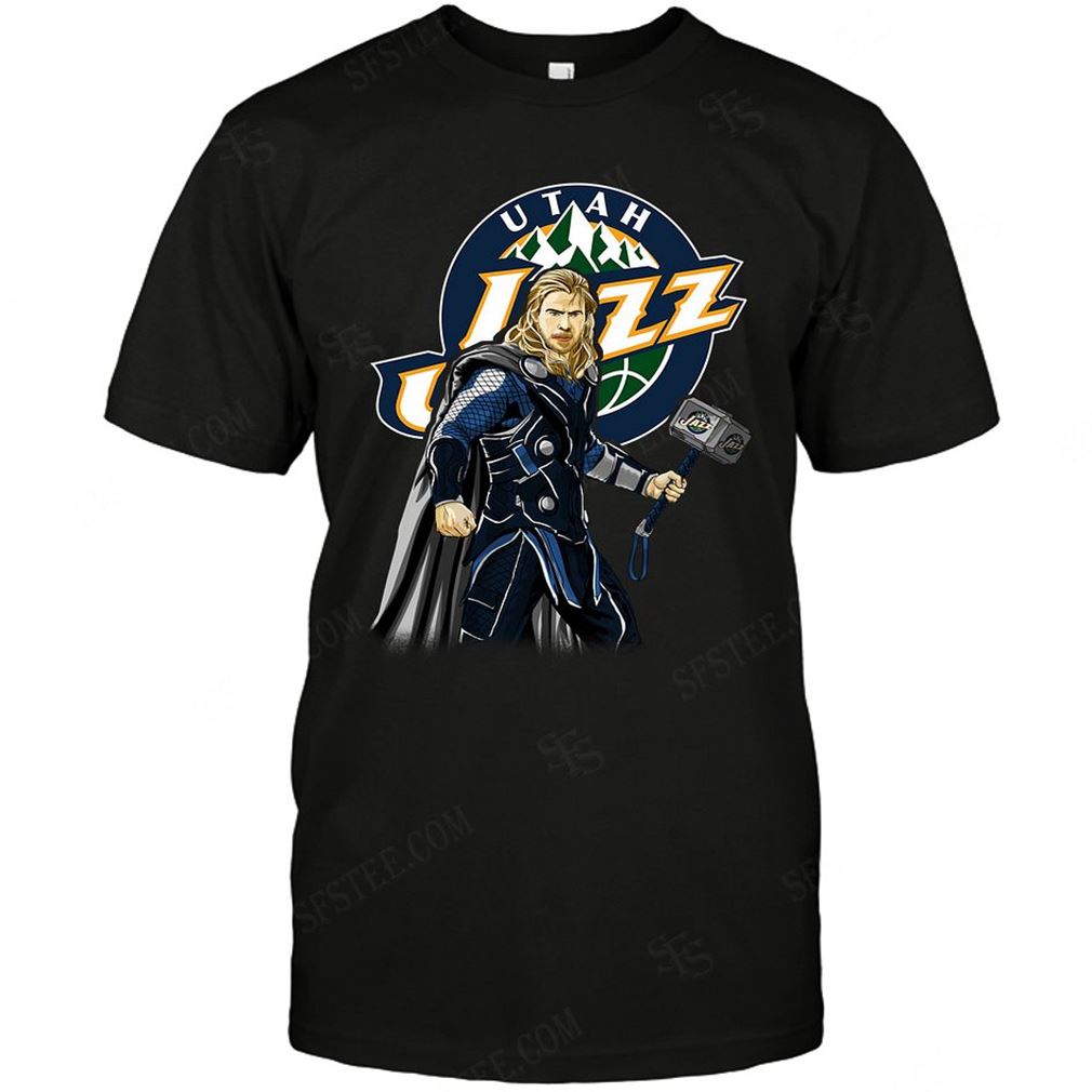 Nba Utah Jazz Thor Dc Marvel Jersey Superhero Avenger Tshirts Hoodie V-neck Size Up To 5xl