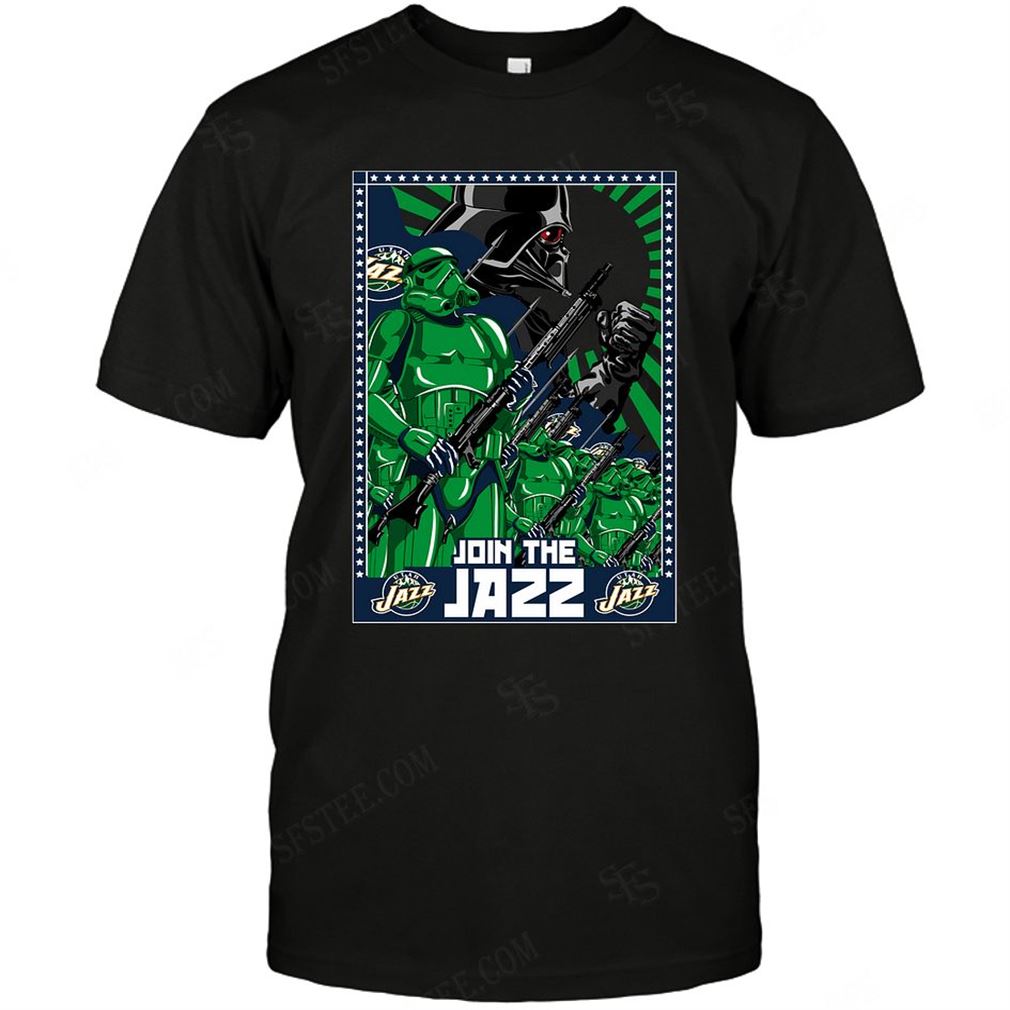 Nba Utah Jazz Trooper Army Star Wars T-shirts Hoodie V-neck Size Up To 5xl