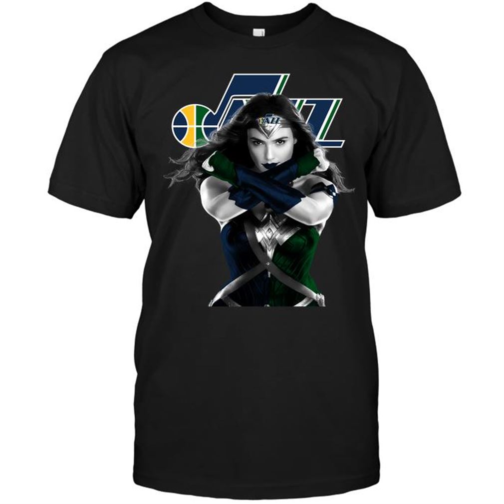 Nba Utah Jazz Wonder Woman Utah Jazz Tee Shirt Hoodie V-neck Size Up To 5xl