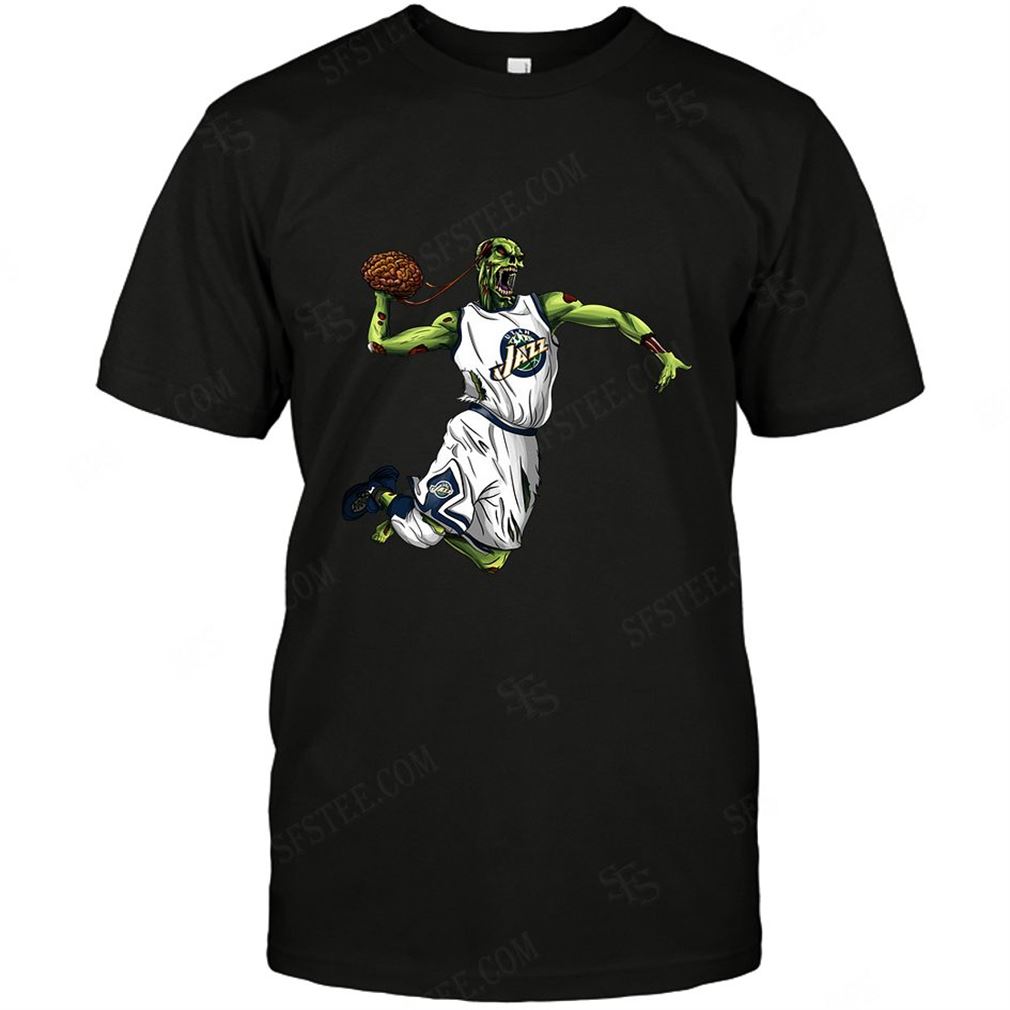 Nba Utah Jazz Zombie Walking Dead Play Football T-shirts Hoodie V-neck Size Up To 5xl