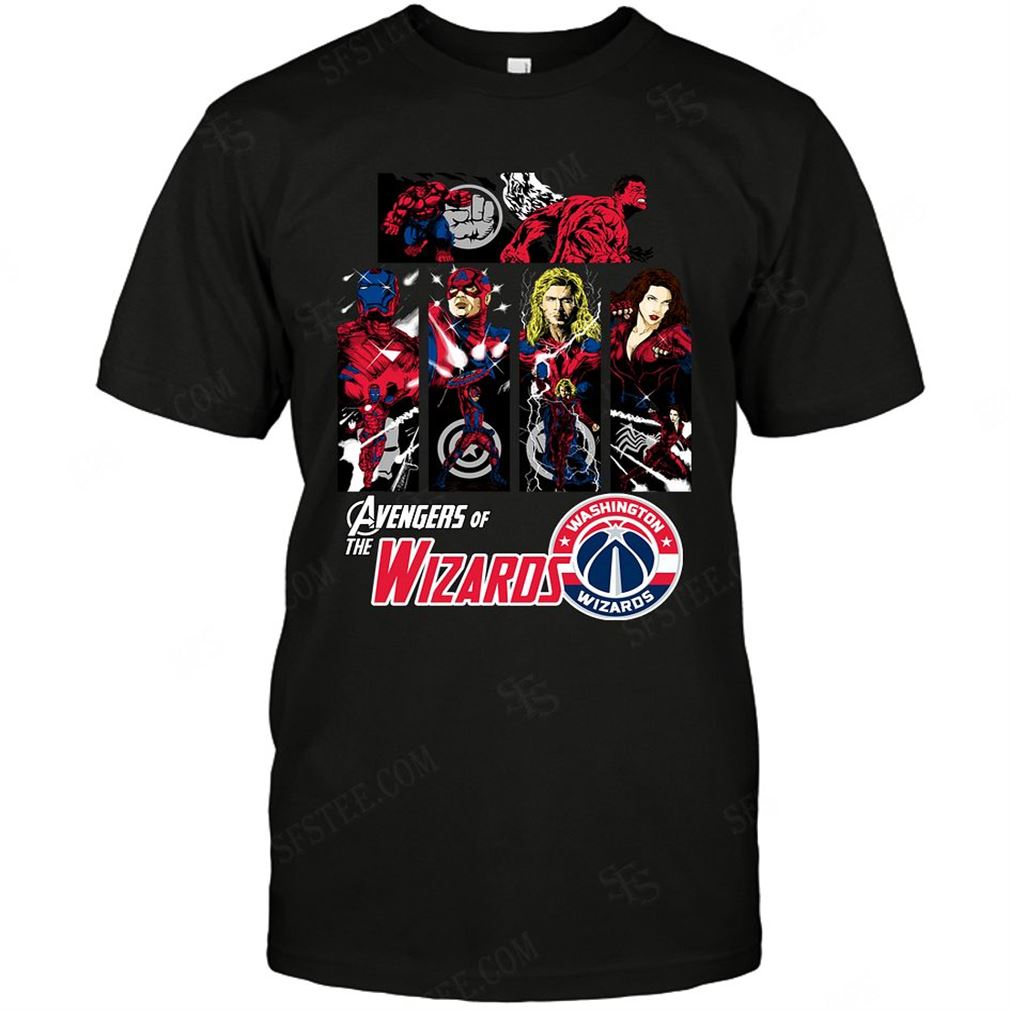 Nba Washington Wizards Avengers Dc Marvel Jersey Superhero Avenger Tee Shirt Hoodie Tank Top Size Up To 5xl