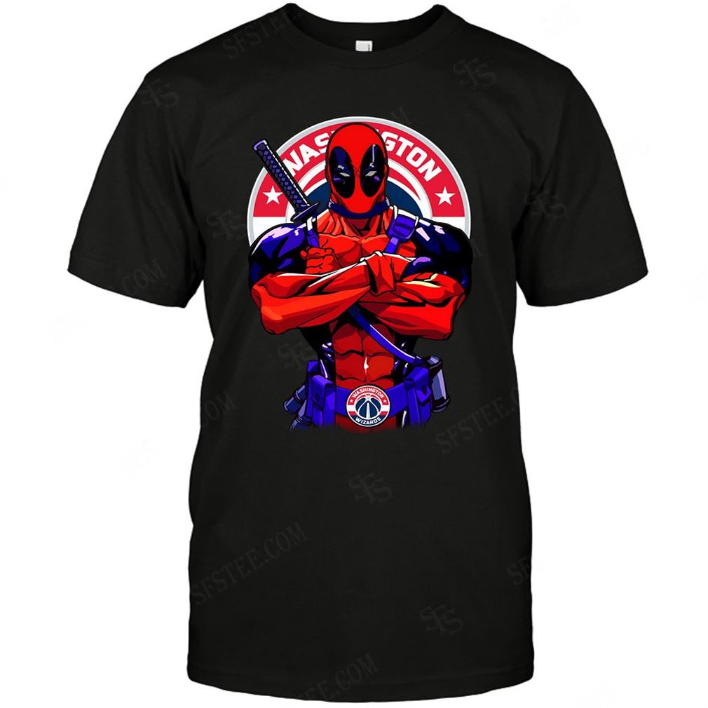 Nba Washington Wizards Deadpool Dc Marvel Jersey Superhero Avenger Tshirt Hoodie Tank Top Size Up To 5xl