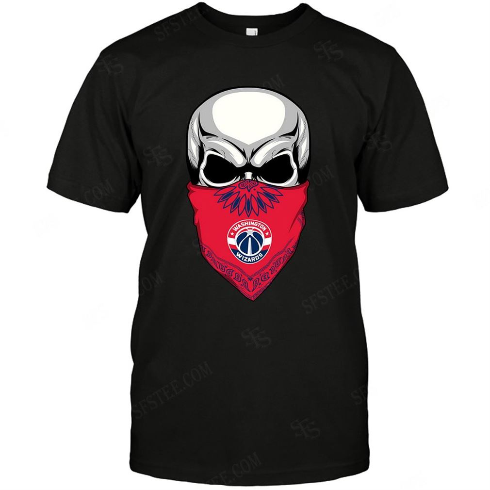 Nba Washington Wizards Skull Rock With Mask Tshirts Hoodie Tank Top Size Up To 5xl