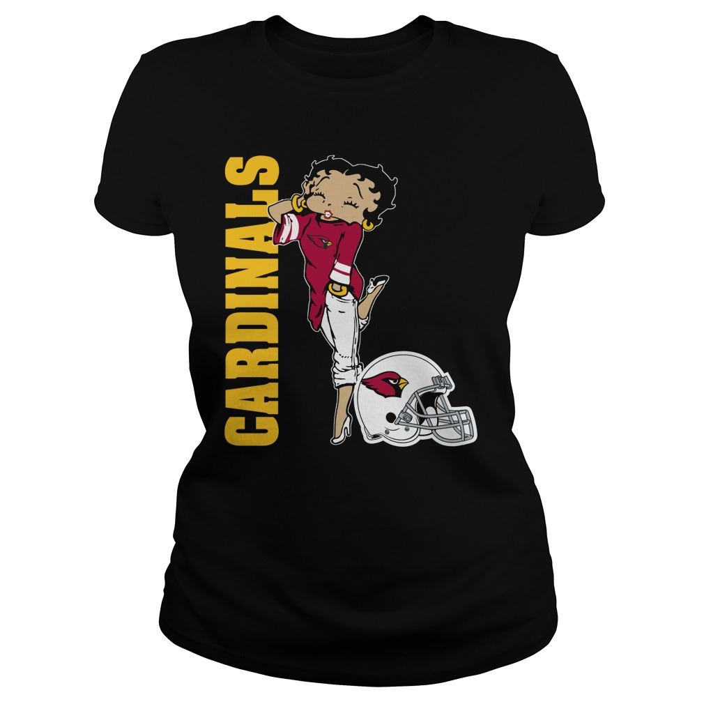 Nfl Arizona Cardinals Betty Boops Tshirt Up To 5xl