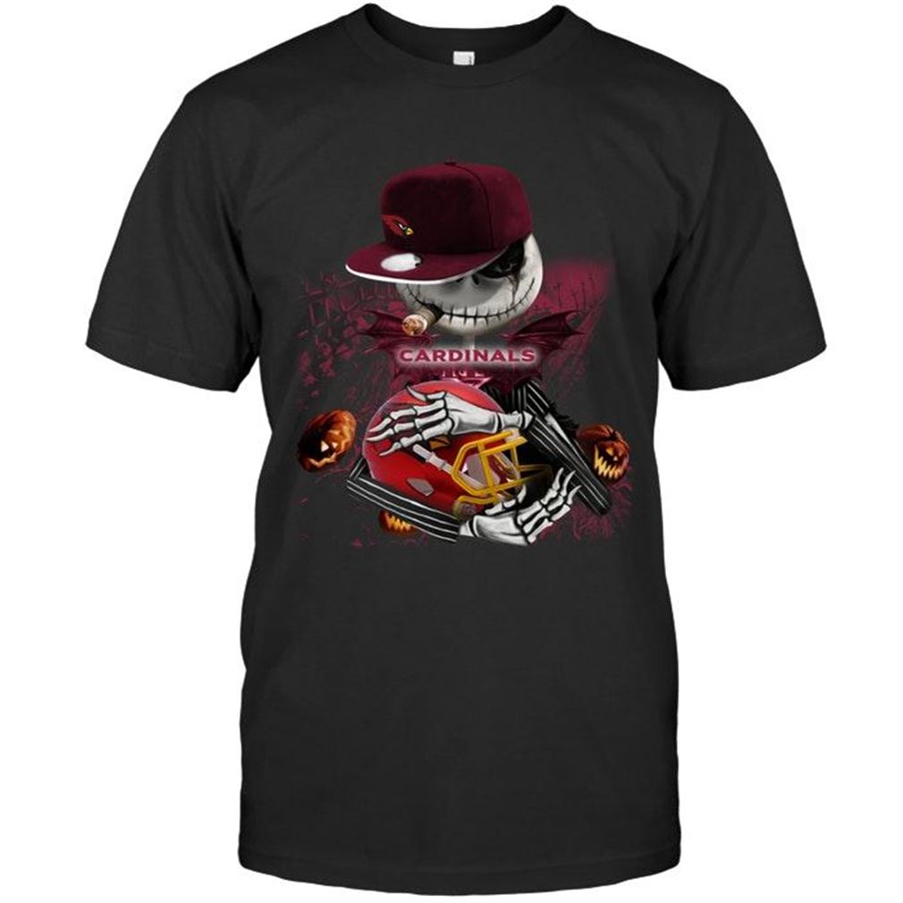 Nfl Arizona Cardinals Fear The Arizona Cardinals Jack Skellington Halloween Harvest Field Shirt Tee Up To 5xl