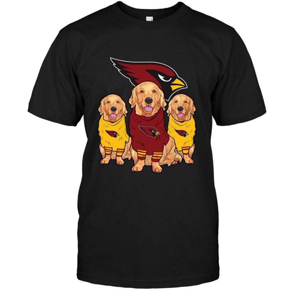 Nfl Arizona Cardinals Golden Retriever Arizona Cardinals Fan Shirt T Shirts Up To 5xl