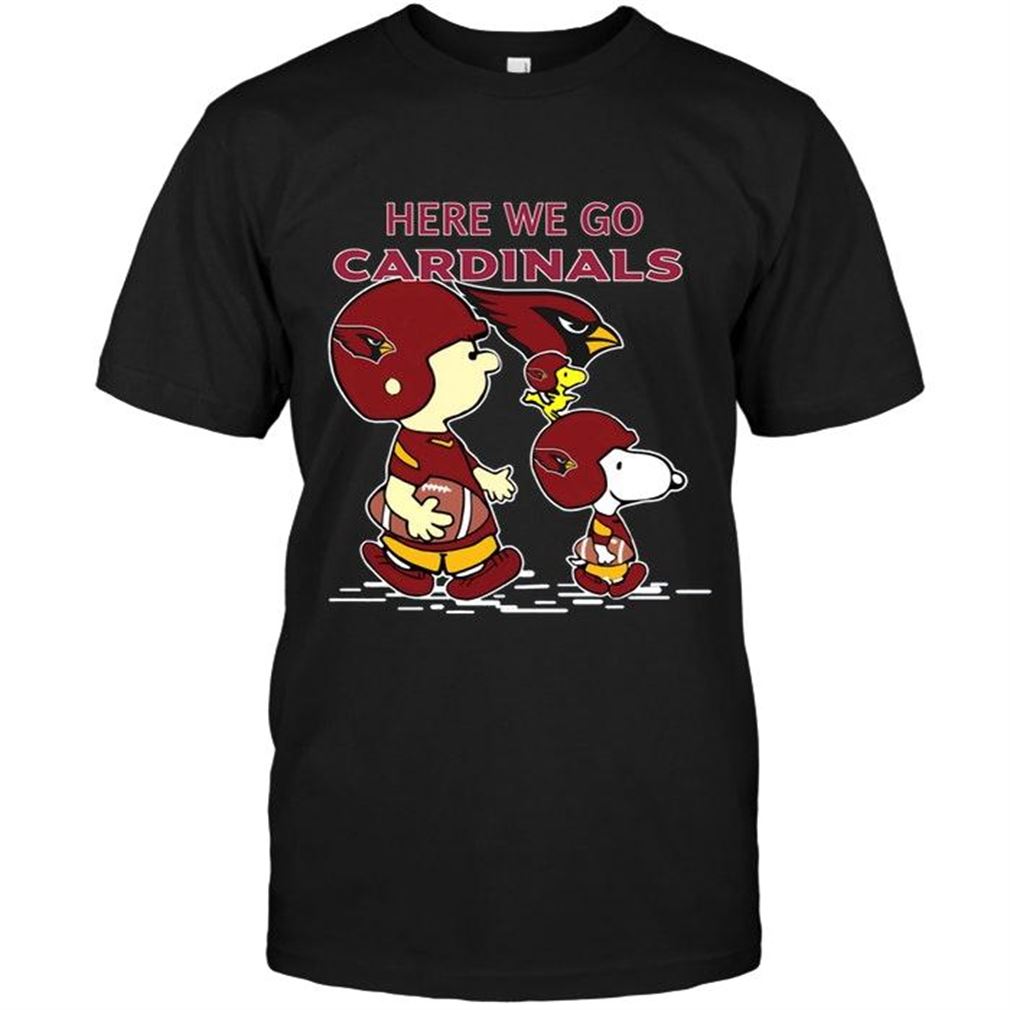 Nfl Arizona Cardinals Here We Go Arizona Cardinals Snoopy Shirt T Shirt Up To 5xl