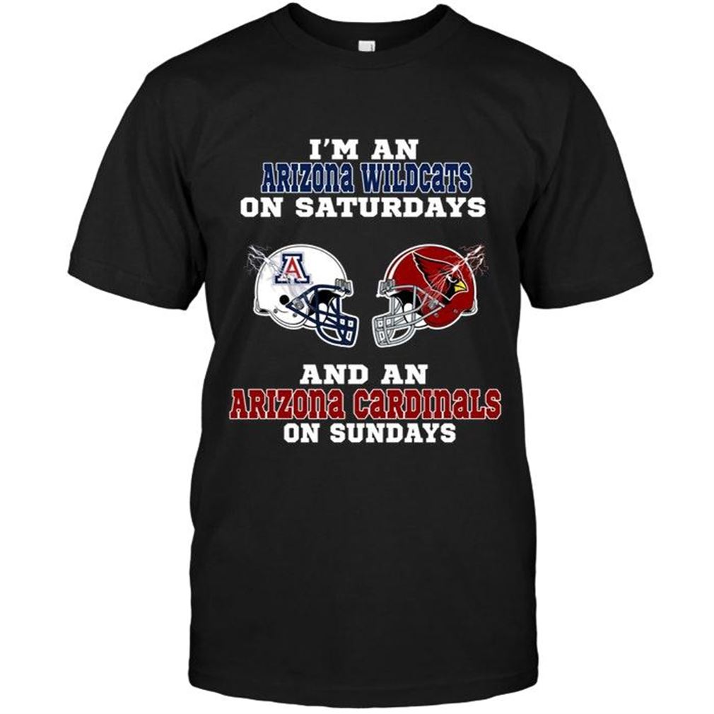 Nfl Arizona Cardinals Im Arizona Wildcats On Saturdays And Arizona Cardinals On Sundays Shirt T Shirts Up To 5xl