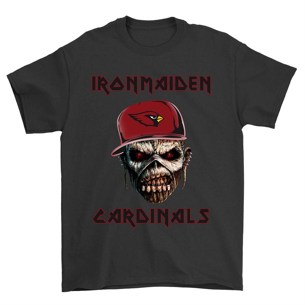 Nfl Arizona Cardinals Ironmaiden Arizona Cardinals Tee Up To 5xl