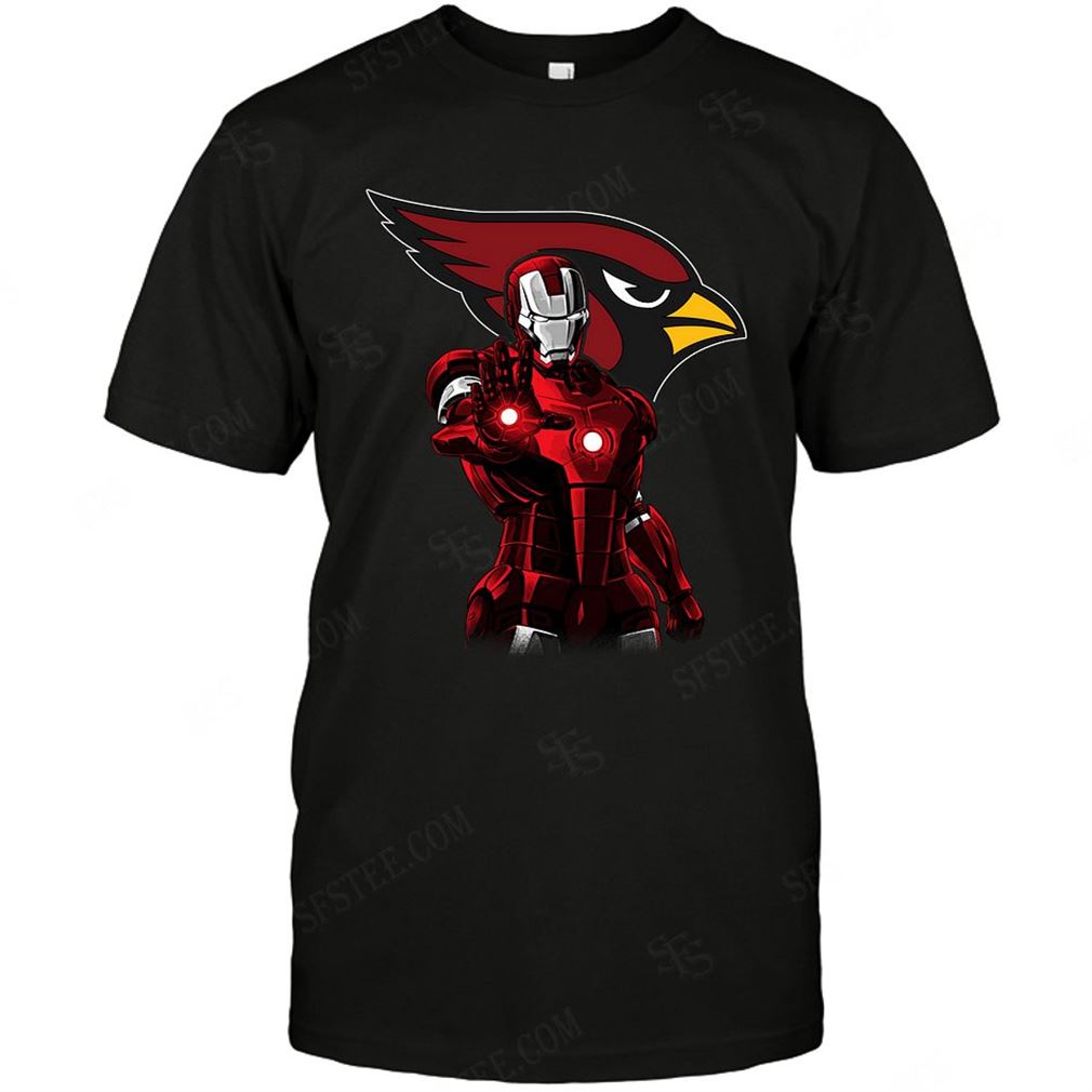 Nfl Arizona Cardinals Ironman Dc Marvel Jersey Superhero Avenger Shirt Up To 5xl