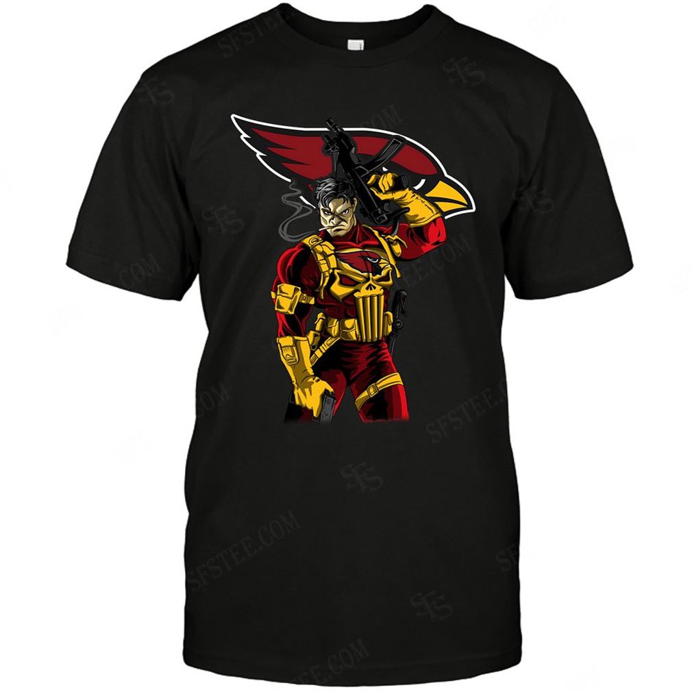 Nfl Arizona Cardinals Punisher Dc Marvel Jersey Superhero Avenger T Shirts Up To 5xl