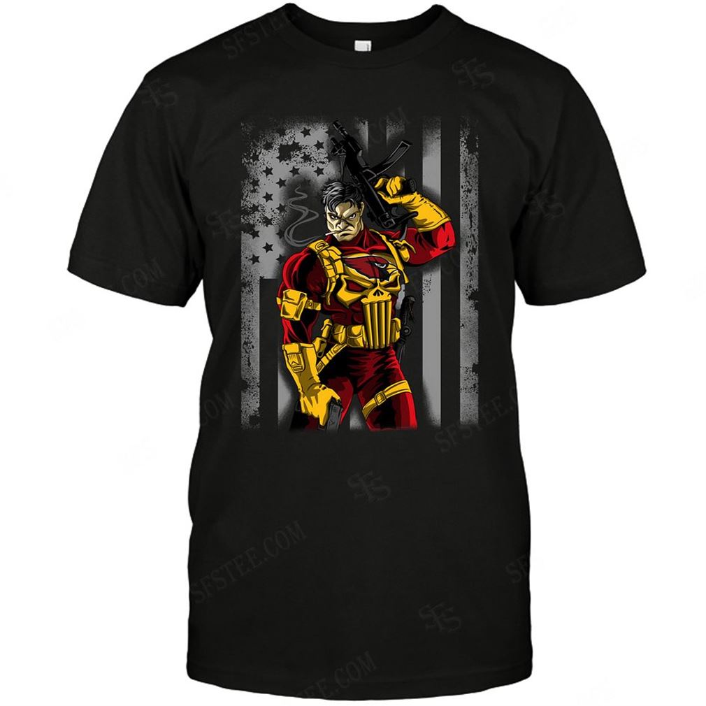 Nfl Arizona Cardinals Punisher Flag Dc Marvel Jersey Superhero Avenger Tee Up To 5xl