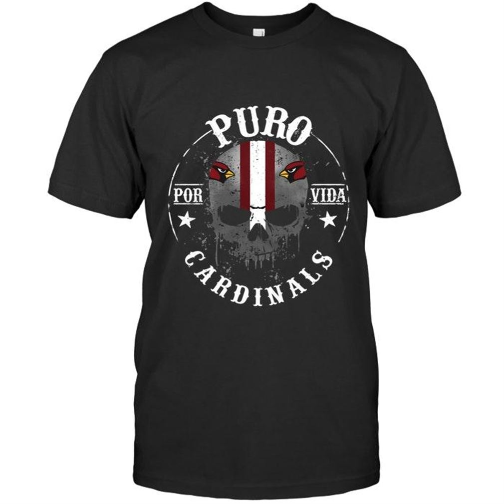 Nfl Arizona Cardinals Puro Arizona Cardinals Por Vida Fan Shirt Tshirt Up To 5xl