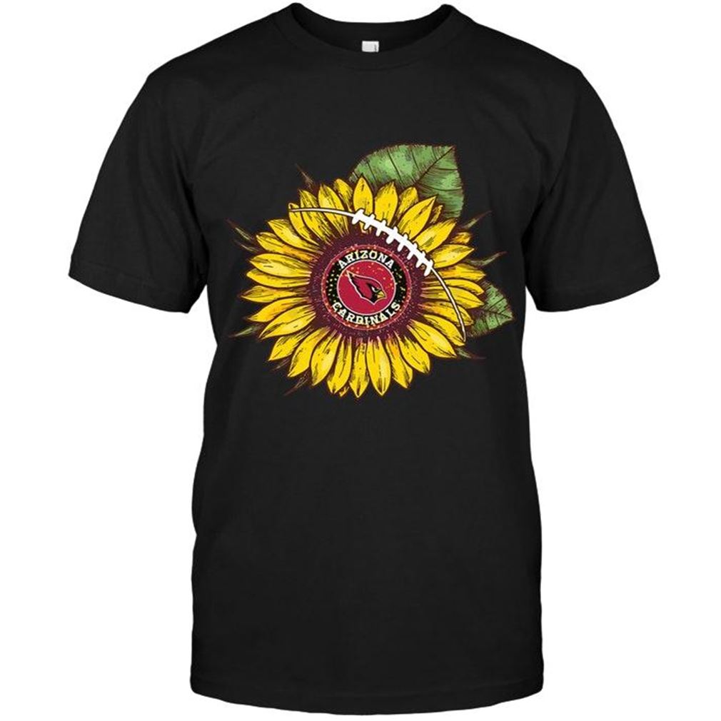 Nfl Arizona Cardinals Sunflower Arizona Cardinals Fan Shirt Black Tee Up To 5xl