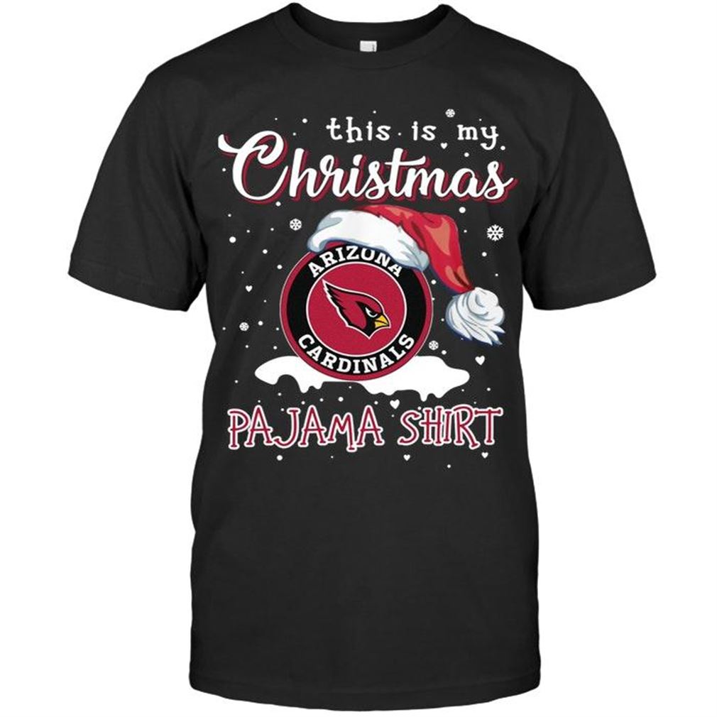 Nfl Arizona Cardinals This Is My Christmas Arizona Cardinals Pajama Shirt T Shirt Tee Up To 5xl