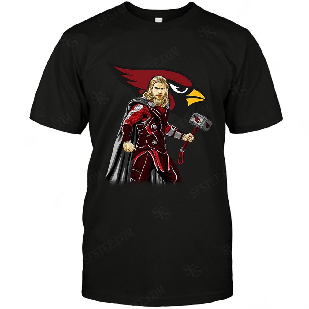 Nfl Arizona Cardinals Thor Dc Marvel Jersey Superhero Avenger T Shirt Up To 5xl