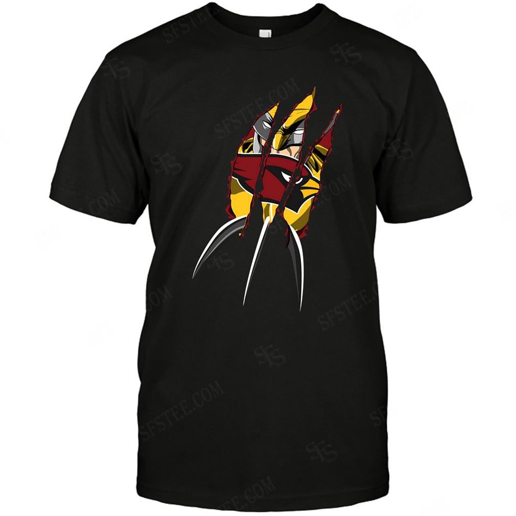 Nfl Arizona Cardinals Wolverine Dc Marvel Jersey Superhero Avenger Tshirt Up To 5xl