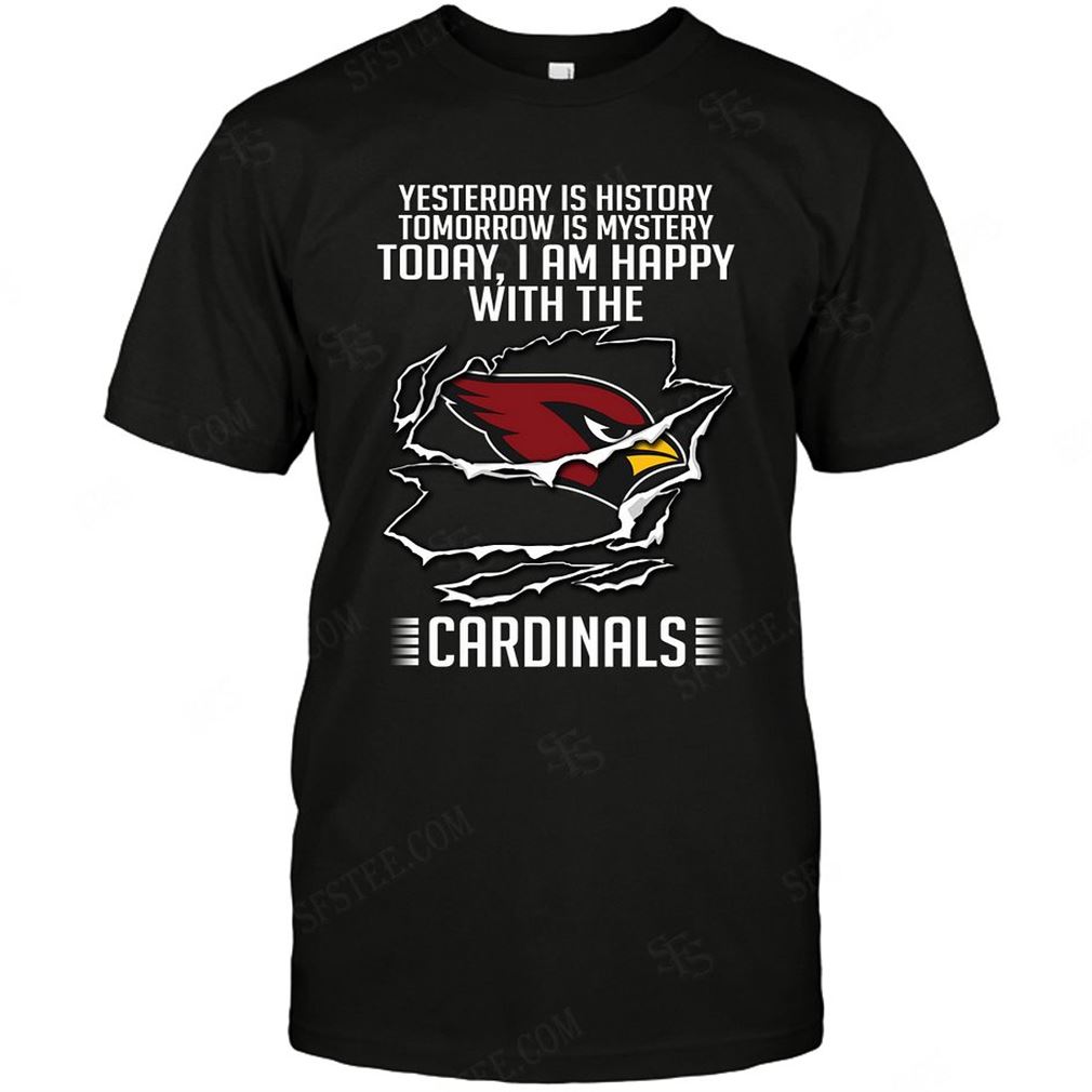 Nfl Arizona Cardinals Yesterday Is History Tee Up To 5xl