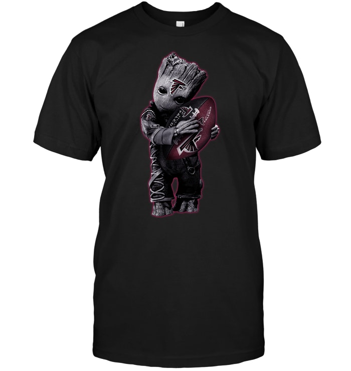 Nfl Atlanta Falcons Baby Groot Hug Atlanta Falcons Football Nfl Shirt Size Up To 5xl