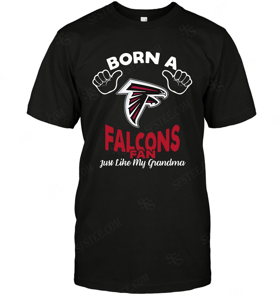 Nfl Atlanta Falcons Born A Fan Just Like My Grandma Sweater Size Up To 5xl