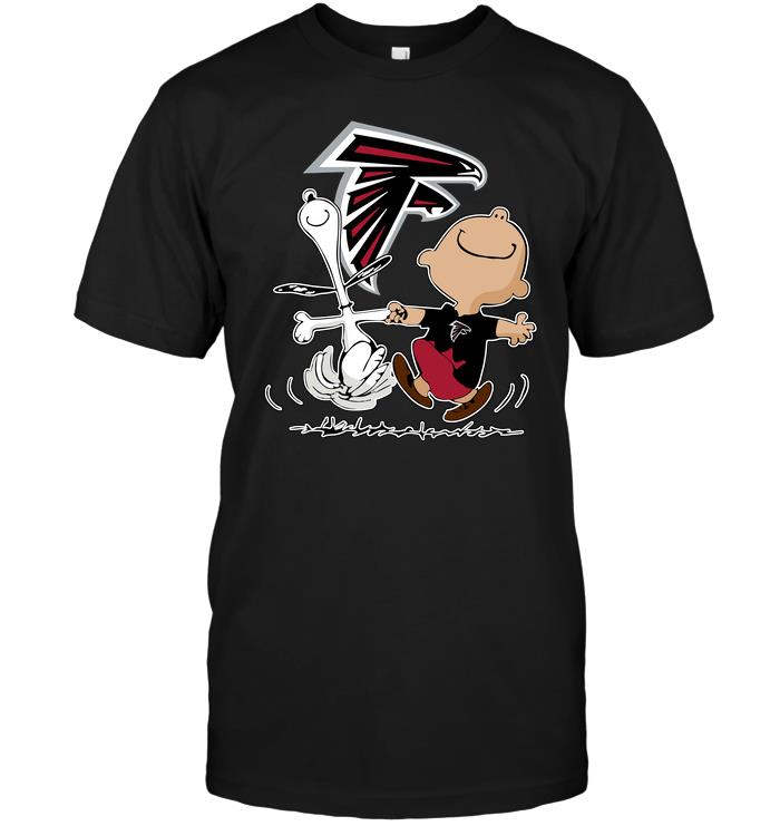 Nfl Atlanta Falcons Charlie Brown Snoopy Atlanta Falcons Long Sleeve Plus Size Up To 5xl