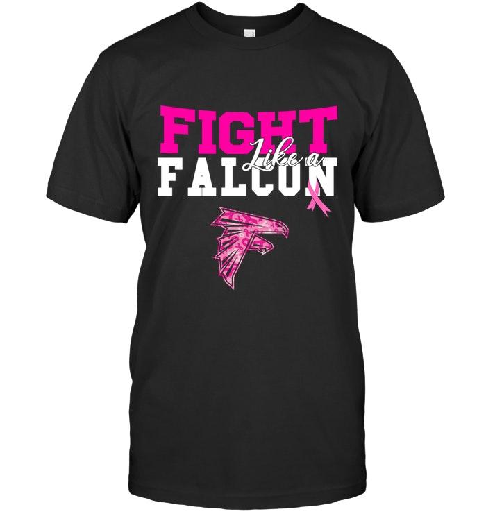 Nfl Atlanta Falcons Fight Like A Falcon Atlanta Falcons Br East Cancer Support Fan Shirt Tshirt Plus Size Up To 5xl