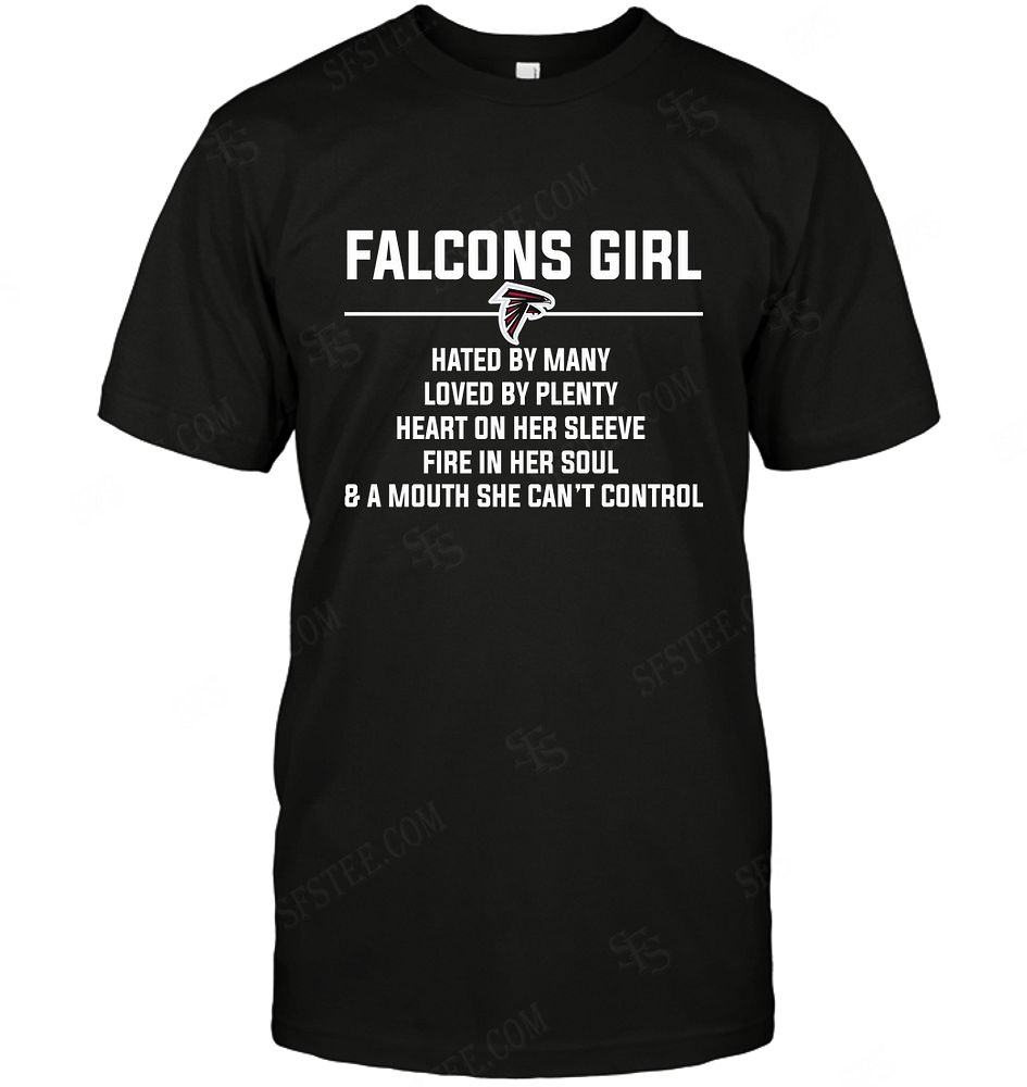 Nfl Atlanta Falcons Girl Hated By Many Loved By Plenty Long Sleeve Plus Size Up To 5xl